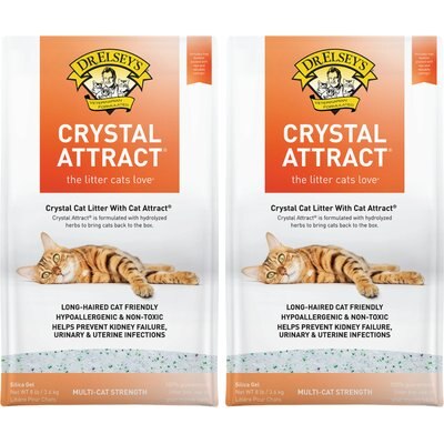 Dr. Elsey's Dr. Elsey's Crystal Attract Crystal Cat Litter, 16-lb bundle
