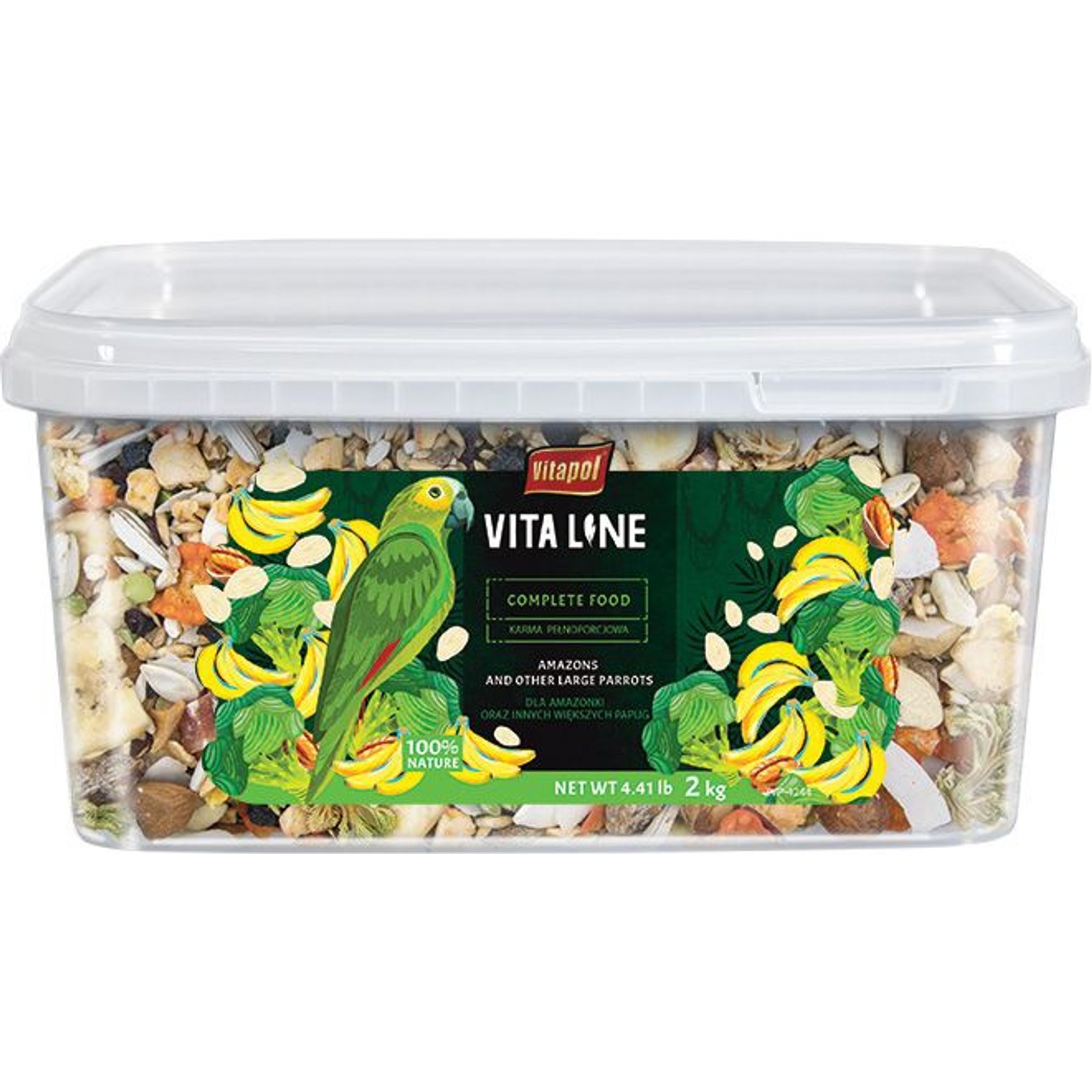 Vitapol Vitaline by A&E Gourmet Blend Parrot Treats, 4.19-lb bucket