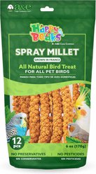 A&E Cage Company Prepackaged Seed Blends French Millet Spray Bird Treats, 6-oz bag, 12 count