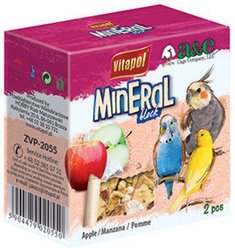 Vitapol by A&E Cage Company Infused Mineral Block Apple Bird Treats, 1.23-oz bag