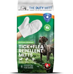 The Duty Mitt Tick & Flea Repellent Mitt for Dogs, 6 count