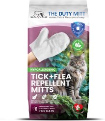The Duty Mitt Tick & Flea Repellent Mitt for Cats, 6 count