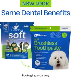 Ark Naturals Soft Brushless Toothpaste Small Dental Dog Treats, 12-oz bag slide 2 of 7