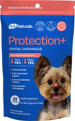 Ark Naturals Brushless Toothpaste Protection+ Mini Dental Dog Treats, 4-oz bag, count varies