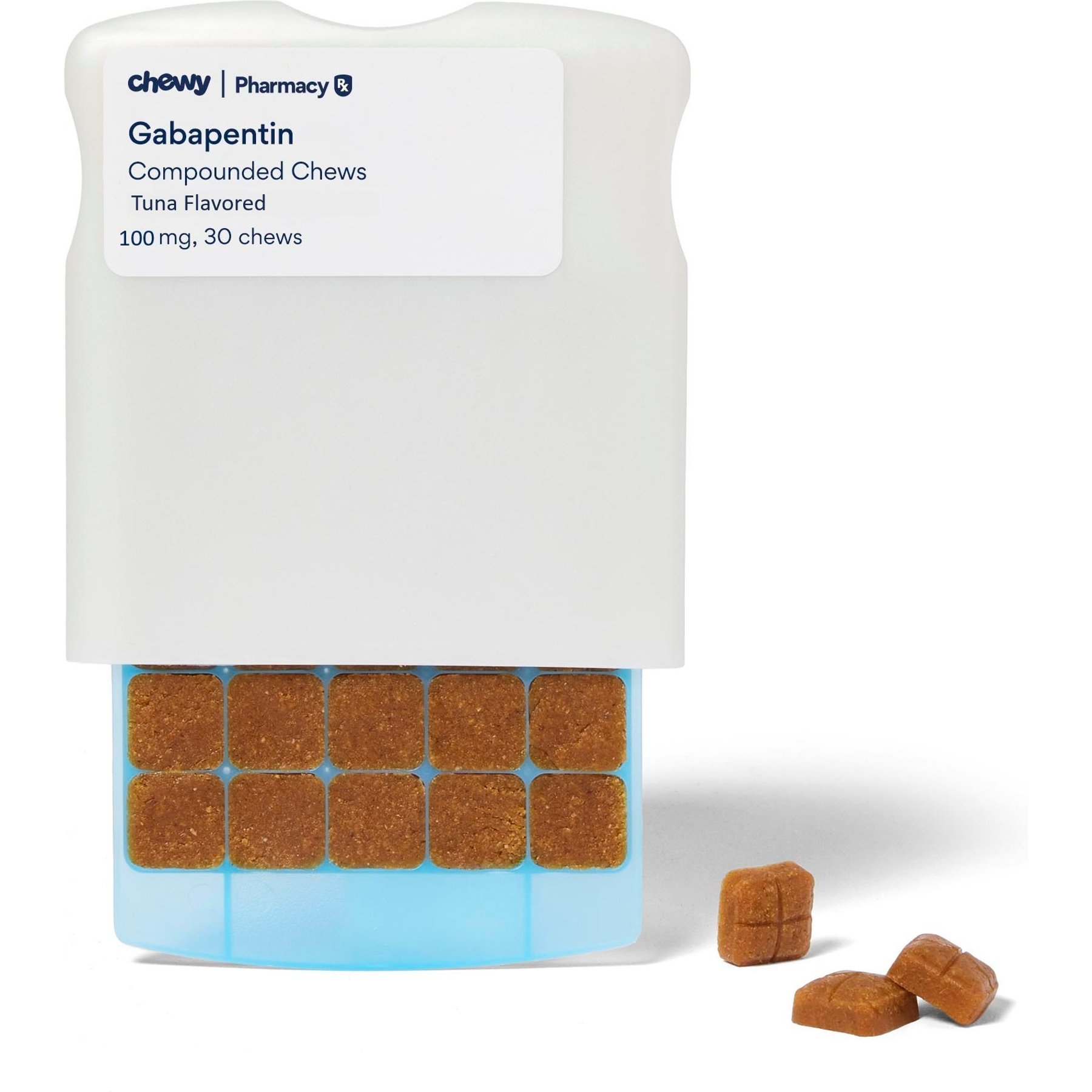 Gabapentin Compounded Tuna Soft Chew, 100 mg, 60 chews for Veterinary use