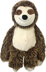 Multipet Bark Buddies Squeaky Plush Dog Toy, Sloth
