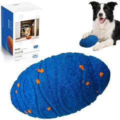 Cozypal Smart Interactive Self-Moving, Auto-Vibrating & Bouncing Electronic Tough Oval Ball Motion Dog Toy, Blue