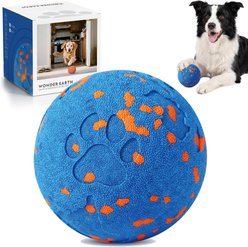 Cozypal Smart Interactive Self-Moving, Auto-Vibrating & Bouncing Electronic Tough Ball Motion Dog Toy, Blue