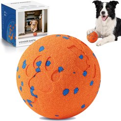 Cozypal Smart Interactive Self-Moving, Auto-Vibrating & Bouncing Electronic Tough Ball Motion Dog Toy, Orange