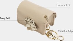 Nina Woof Dog Waste Bag Holder, Beige slide 2 of 5
