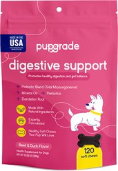 PupGrade Digestive Support Duck Flavored Supplement for Dogs, 120 count
