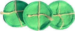 RenewedPet Reusable Cotton Pet Grooming Pads, Green, 30 count