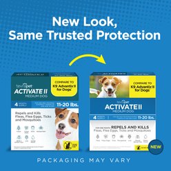 TevraPet Activate II Flea & Tick Prevention Spot Treatment for Medim Dogs, 11-20 lbs, 4 Doses slide 2 of 6