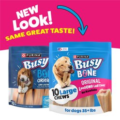 Busy Bone Original Long-Lasting Real Meat Large Dog Treats, 10 count slide 2 of 8
