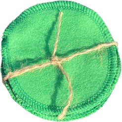RenewedPet Reusable Cotton Pet Grooming Pads, Green, 10 count slide 2 of 3