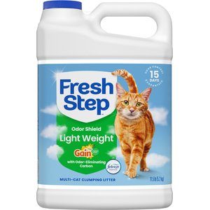 Fresh Step Odor Shield Light Weight Cat Litter with Gain, 11.5-lb