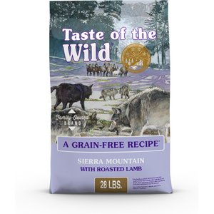 Taste of the Wild Sierra Mountain Grain-Free Dry Dog Food, 28-lb bag