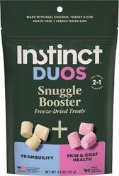 Instinct Duos Snuggle Booster Grain-Free Freeze-Dried Dog Treats, 4-oz bag