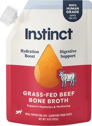Instinct Grass-Fed Beef Bone Broth Cat Food Topper, 16-oz pouch slide 1 of 7
