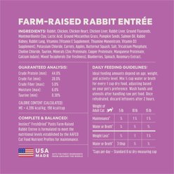 Instinct FreshDried Pates Grain-Free Farm-Raised Rabbit Entree Freeze-Dried Cat Food, 3-oz bag slide 2 of 8