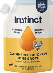 Instinct Cage-Free Chicken Bone Broth Cat Food Topper, 16-oz pouch