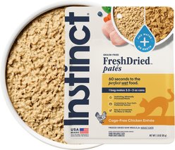 Instinct FreshDried Pates Grain-Free Cage-Free Chicken Entree Freeze-Dried Cat Food, 3-oz bag