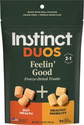 Instinct Duos Feelin' Good Grain-Free Freeze-Dried Dog Treats, 4-oz bag