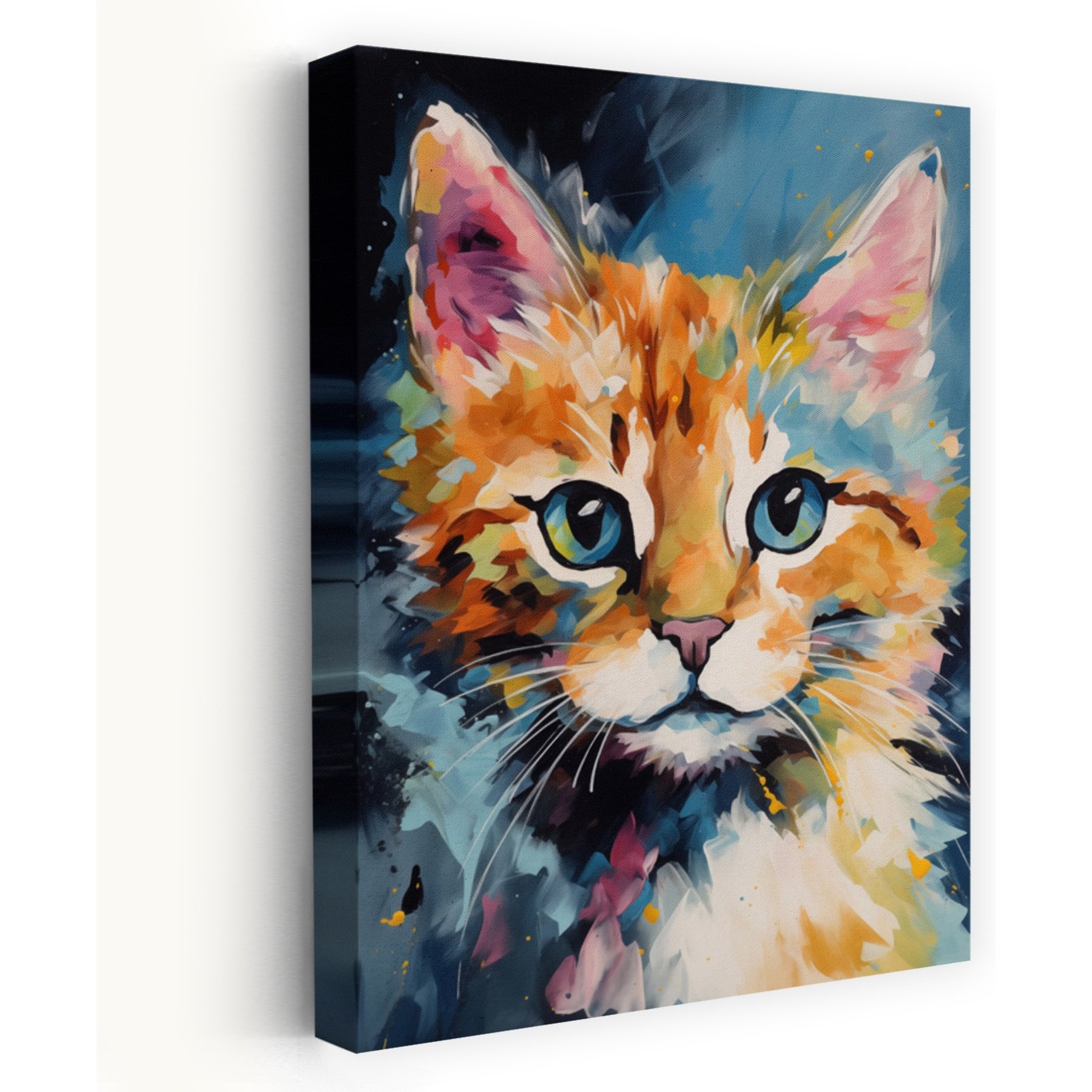 Trend Board Life The Kitten Canvas Wall Art Pet Gift Decor, Multicolor, 18 x 12-in