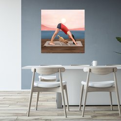 Trend Board Life Harmony At Dawn Canvas Wall Art Pet Gift Decor, Multicolor, 32 x 32-in slide 2 of 9