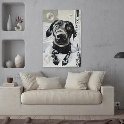 Trend Board Life Soapy Doggy Exclusive Canvas Wall Art Pet Gift Decor, Multicolor, 36 x 24-in slide 2 of 9