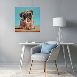 Trend Board Life Neapawlitan Canvas Wall Art Pet Gift Decor, Multicolor, 24 x 24-in slide 2 of 9