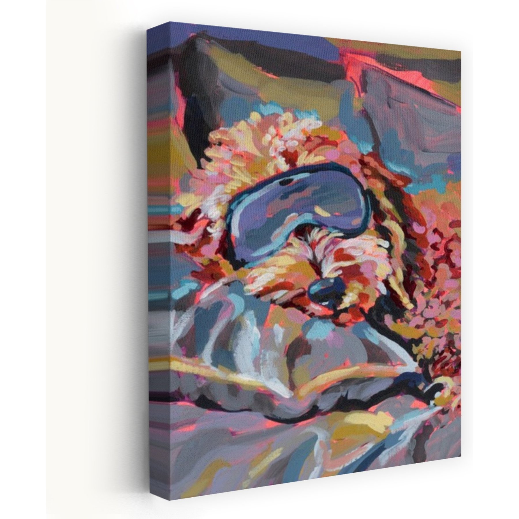 Trend Board Life Do Not Disturb Dog PL Exclusive Canvas Wall Art Pet Gift Decor, Multicolor, 36 x 24-in