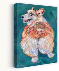 Trend Board Life Look Back At It Canvas Wall Art Pet Gift Decor, Multicolor, 18 x 12-in