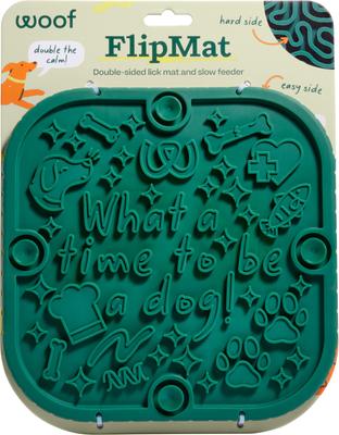 Out of Stock - WOOF Flipmat Interactive Treat Dispensing Dog Toy, Green,  Large - Chewy.com