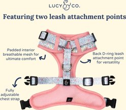 Lucy & Co. Ditsy Daydream No-Pull Dog Harness, Medium: 17 to 23-in chest slide 2 of 7