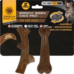 American Kennel Club Beef Scented Training Assorted Dog Chew Toy, 2 count