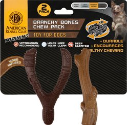 American Kennel Club Chicken/Beef Scented Training Assorted Dog Chew Toy, 2 count
