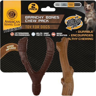American Kennel Club American Kennel Club Chicken/Beef Scented Training Assorted Dog Chew Toy, 2 count