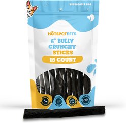 HOTSPOT PETS 6-in Bully Sticks Hard Chew Dog Treat, 15 count