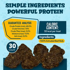 HOTSPOT PETS Bully Burgers High-Protein Soft & Chewy Dog Chew Treats, 30 count slide 2 of 6