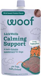 Woof LickWells Calming Peanut Butter Spread Lickable Dog Supplement, 12-oz bag