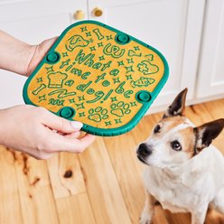 Woof Flipmat Interactive Treat Dispensing Dog Toy, Lavendar, Mini slide 2 of 8