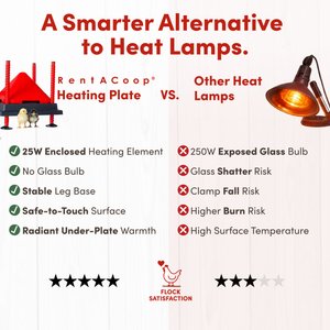 RentACoop Chick Brooder Heating Plate & Anti-Roost Cone Set, 10 x 10-in, 15 watt