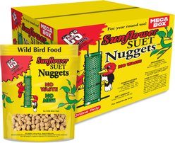 C&S Sunflower Suet Nuggets Wild Bird Food, 8-lb box