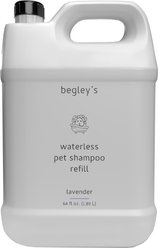 Begley's Natural No-Rinse Waterless, Bathless Cleaning, Deodorizing & Odor Removal Fresh Lavender Scent Dog & Cat Shampoo, 64-fl oz, 1 count