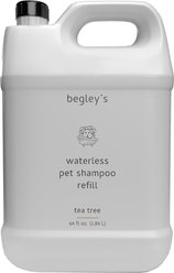 Begley's Natural No-Rinse Waterless, Bathless Cleaning, Deodorizing & Odor Removal Fresh Tea Tree Scent Dog & Cat Shampoo, 64-fl oz, 1 count