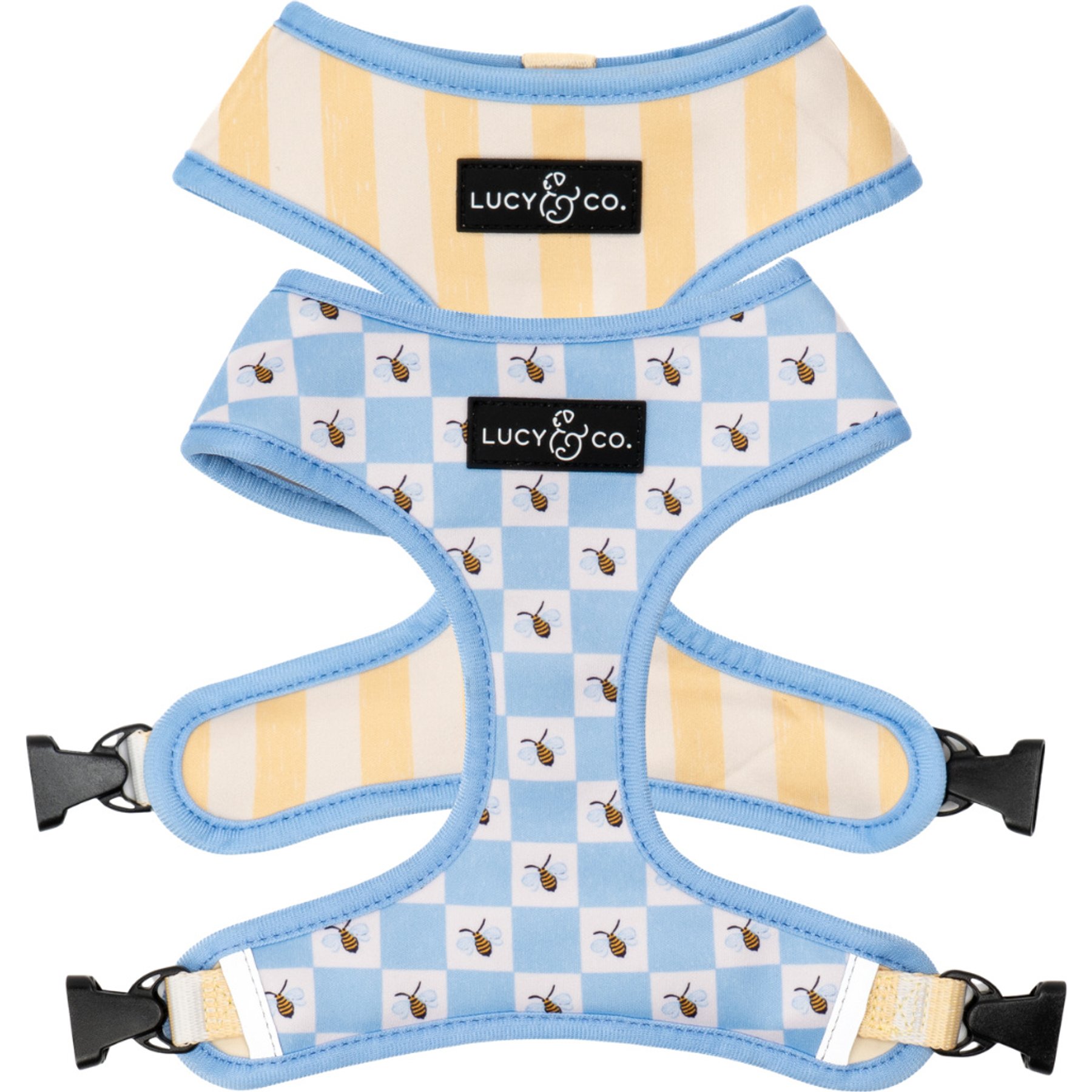 Lucy & Co. Bumbling Around Reversible Dog Harness, Small: 14 to 18-in chest
