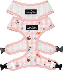 Lucy & Co. Sipping Slowly Reversible Dog Harness, Small: 14 to 18-in chest
