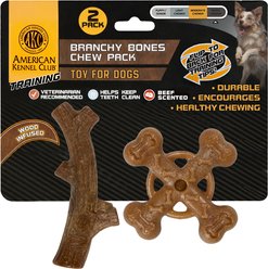 American Kennel Club Chicken Scented Training Assorted Dog Chew Toy, 2 count
