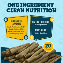 HOTSPOT PETS 5-in Chicken Flavor Rawhide Twists Dog Chew Treats, 20 count slide 2 of 6